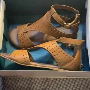 Brown Leather Sandals Roan by Bed stu